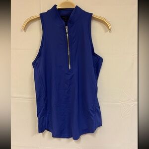 NEW GREYSON Sleeveless Vesta Mock Neck Top color current size: S